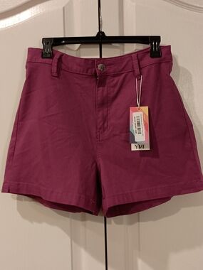 YMI High Waist Magenta Women's Shorts